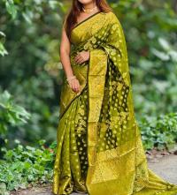 Soft silk katan sharee