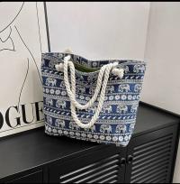 Floral canvas bag
