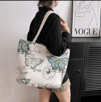 Floral canvas bag