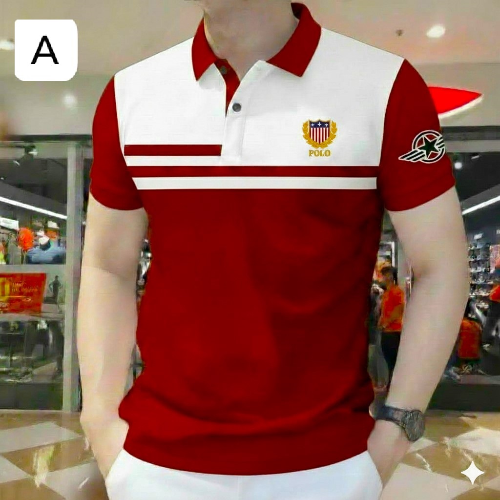 Classic Old Man Style Buttonless Polo Shirt Vintage Timeless Appeal