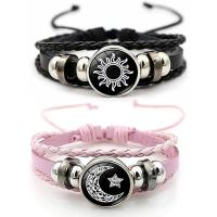 Trendy Couple Sun Moon Bracelet