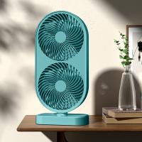 Adjustable High Speed Portable Double Head Desk Fan