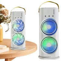 Double-Headed Air Cooler Mist Fan