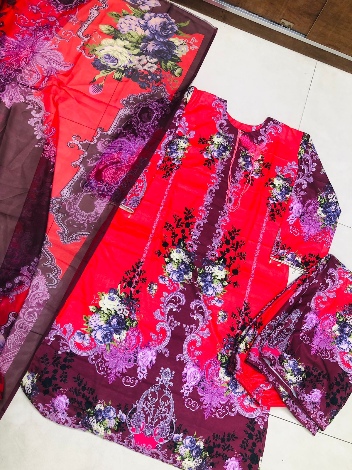 Digital Print Three Piece 07