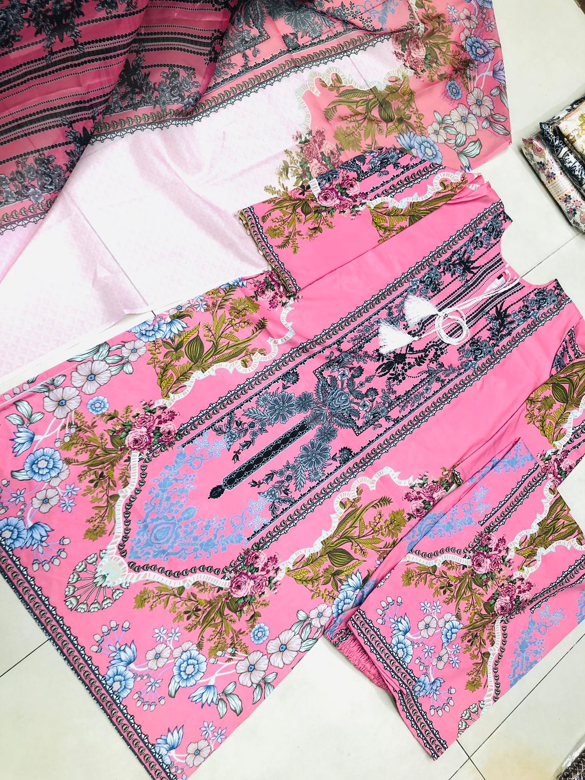 Digital Print Three Piece 06