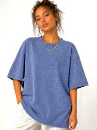 ACID WASH DROP SHOULDER T-SHIRT
