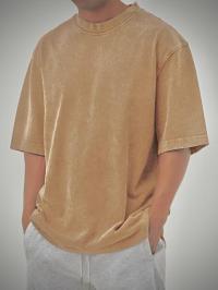 ACID WASH DROP SHOULDER T-SHIRT
