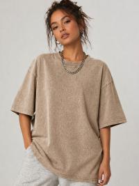 ACID WASH DROP SHOULDER T-SHIRT