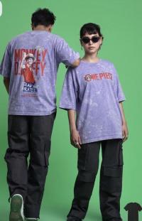 ACID WASH DROP SHOULDER T-SHIRT