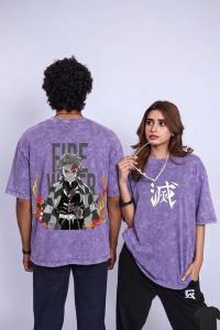 ACID WASH DROP SHOULDER T-SHIRT