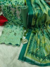 Unstitch Printed Three Piece