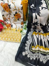 Unstitch Printed Three Piece
