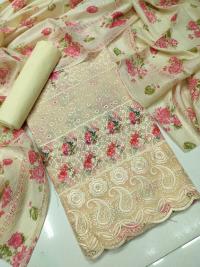 Unstitch Printed Three Piece