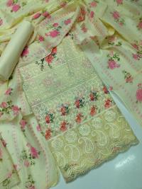 Unstitch Printed Three Piece