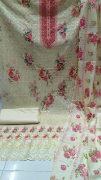 Unstitch Printed Three Piece