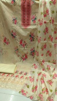 Unstitch Printed Three Piece