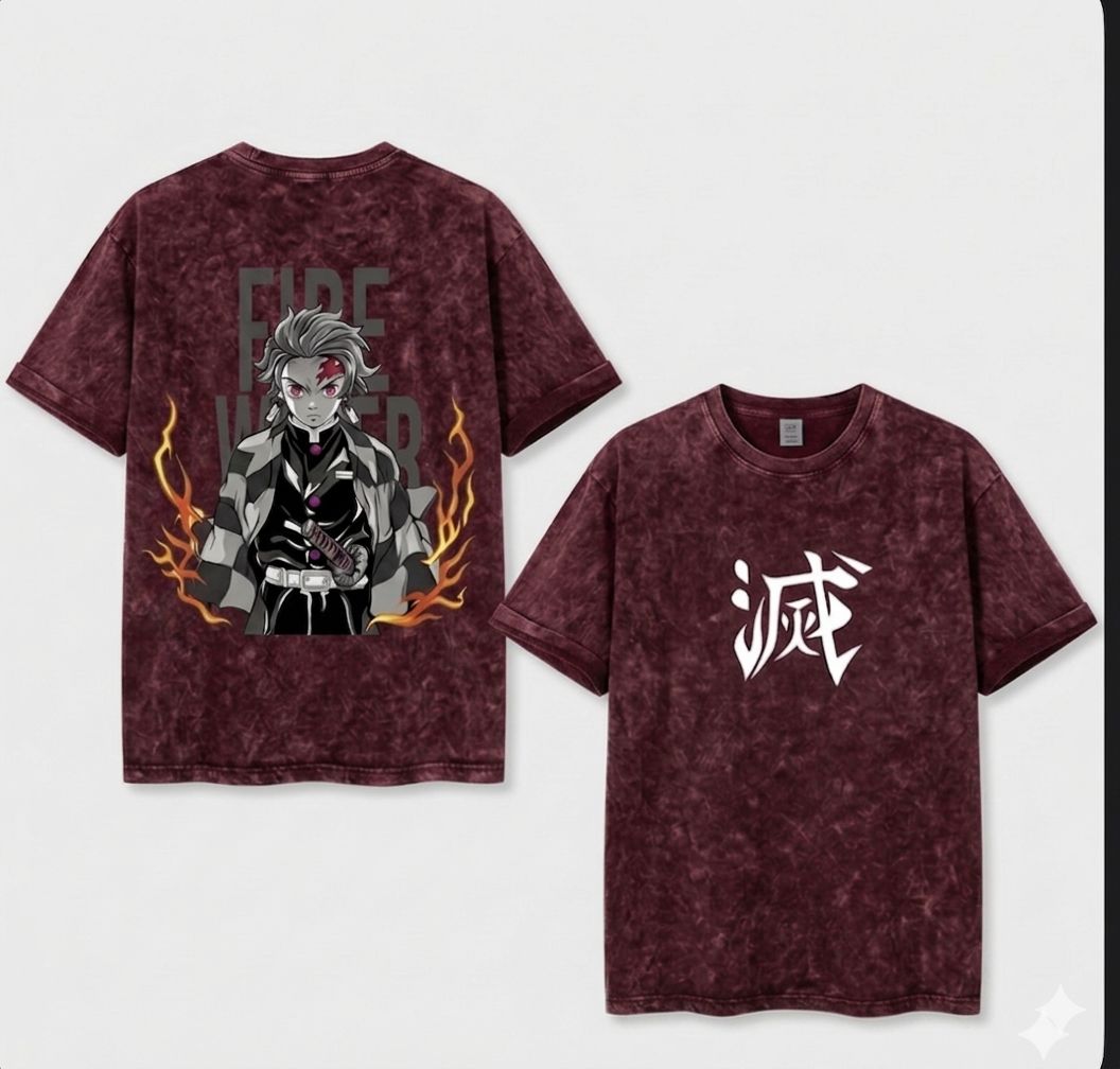 Premium Acid Wash Drop Shoulder TShirt