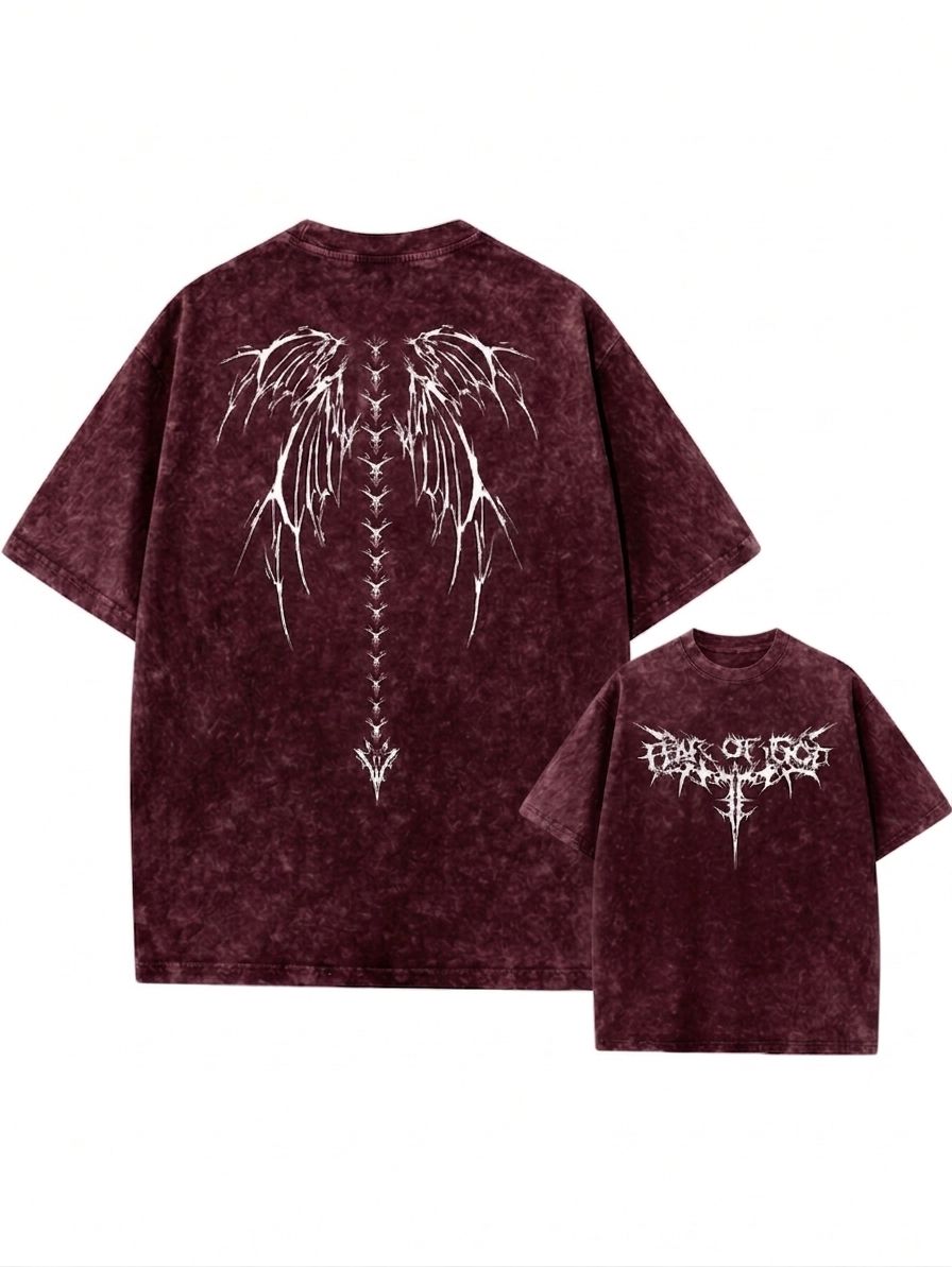 Premium Acid Wash Drop Shoulder TShirt