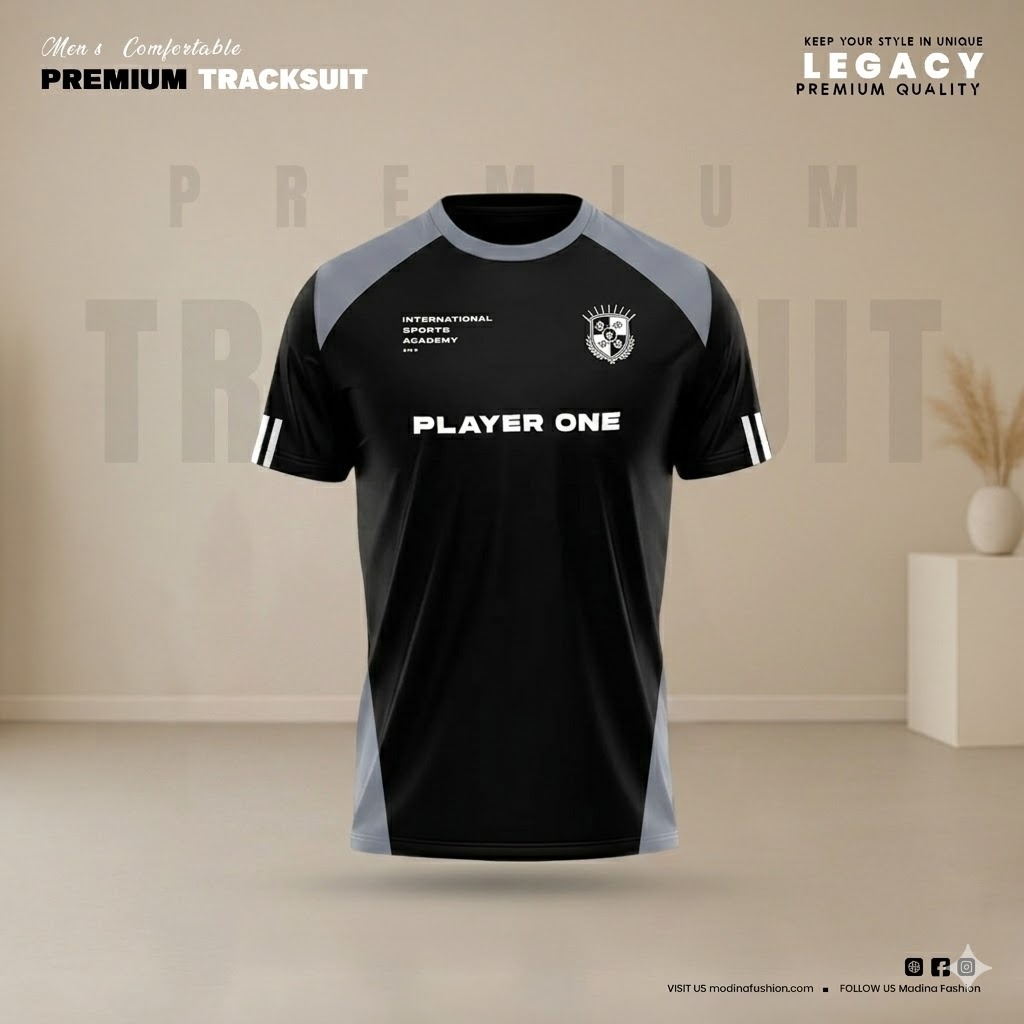 Stylish Half Sleeve Sports T-shirt