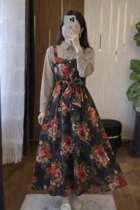 Printed Romper Gown