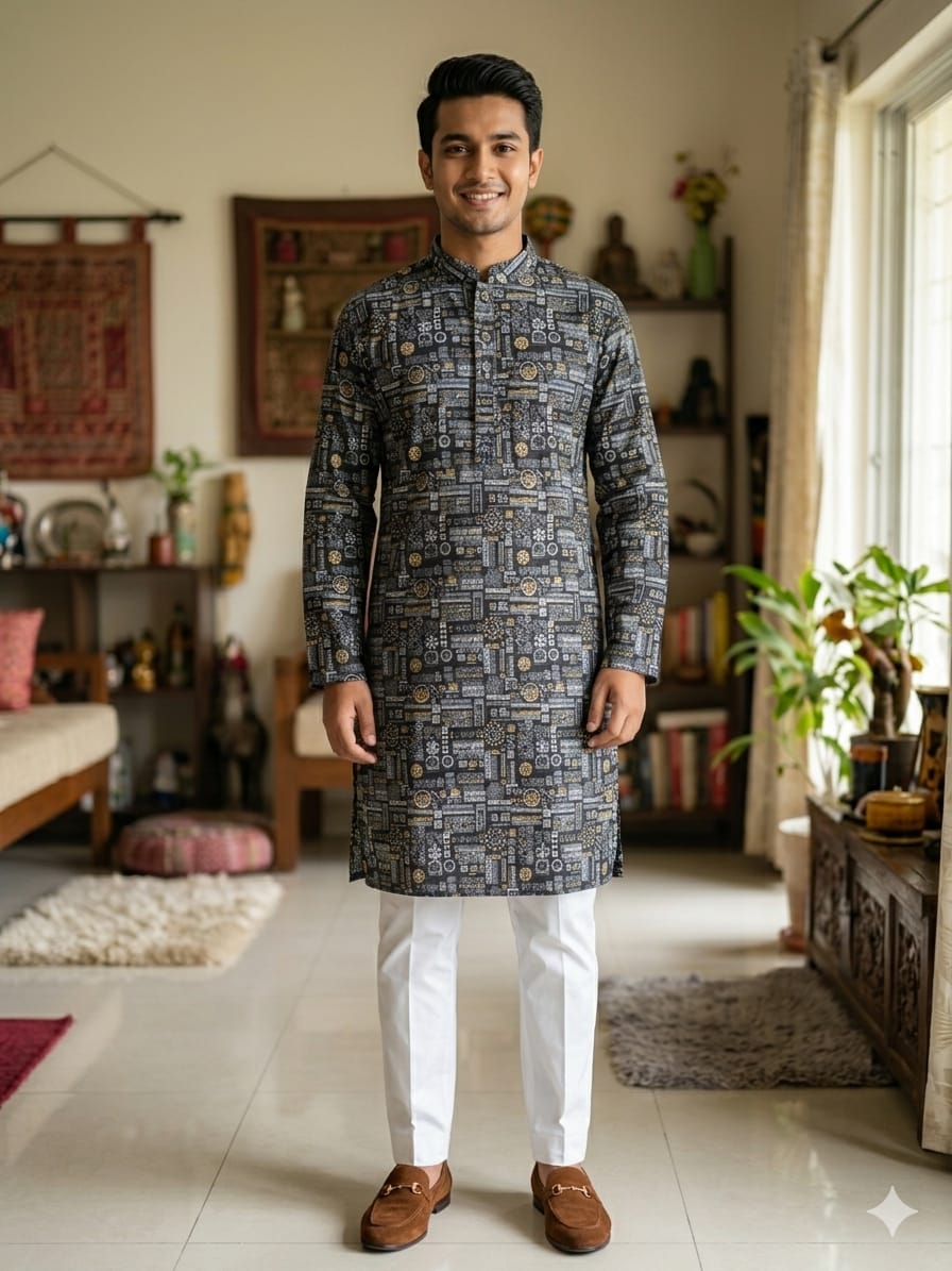 Skin Print Panjabi