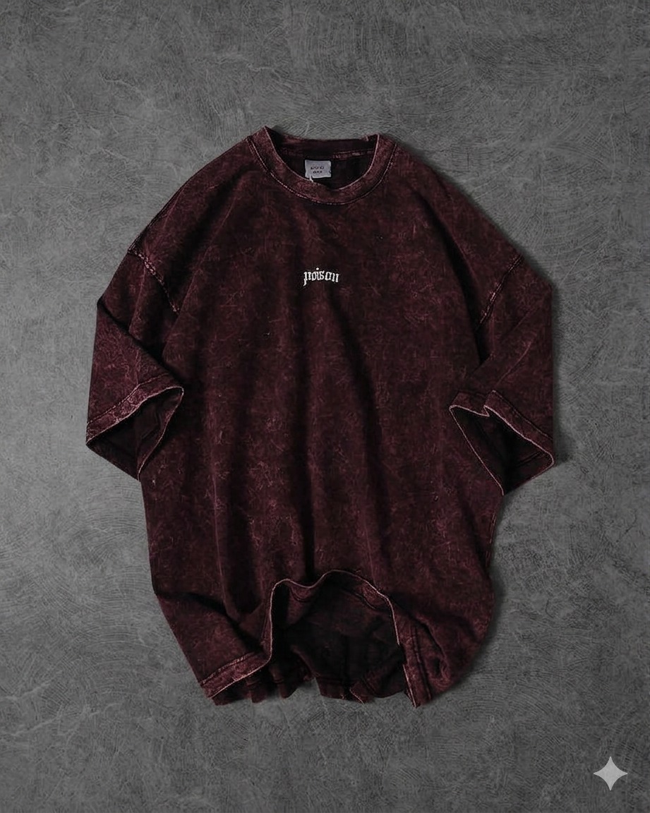 Premium Acid Wash Drop Shoulder TShirt