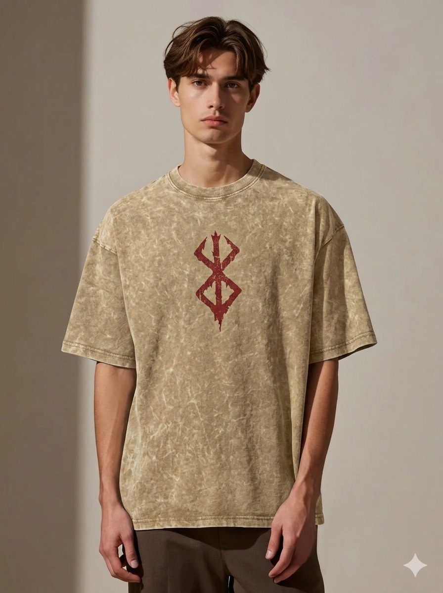 Premium Acid Wash Drop Shoulder TShirt