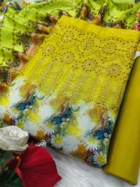 Unstitch Printed Three Piece