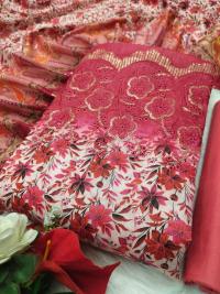 Unstitch Printed Three Piece