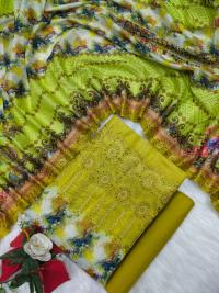 Unstitch Printed Three Piece