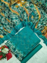Unstitch Printed Three Piece