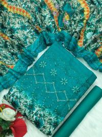 Unstitch Printed Three Piece