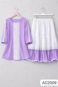 Trendy Ladies Tops and Skirt Set