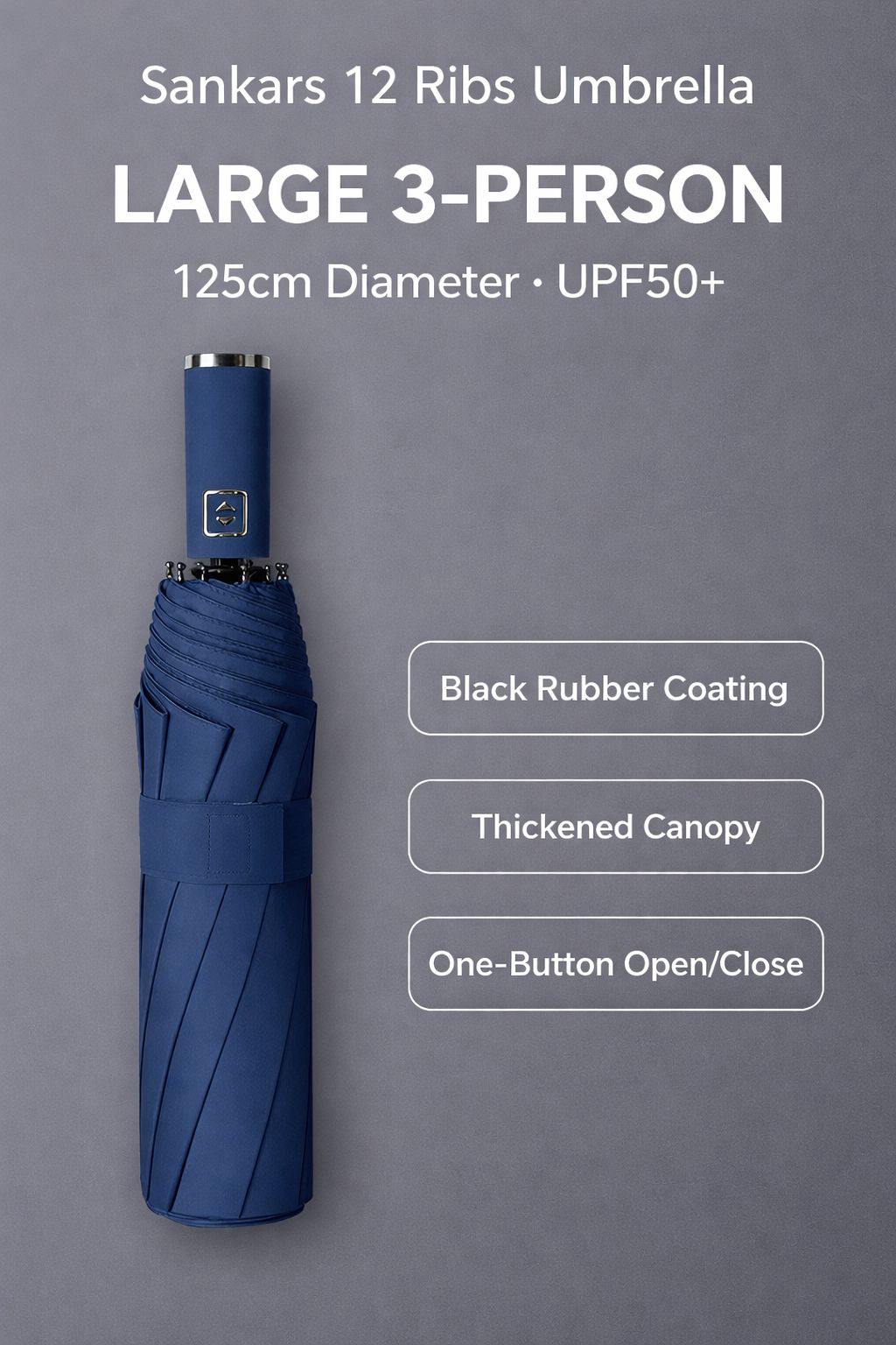 Sankar 12-Ribs Windproof Umbrella