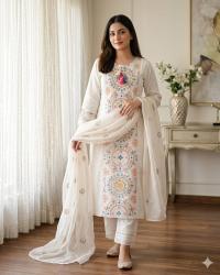 Eid Special Embroidery Three Piece