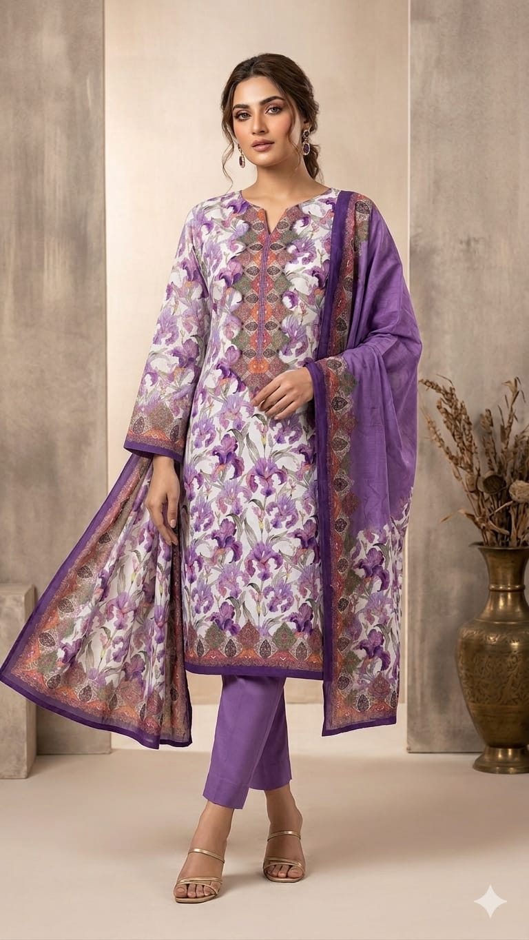 Pakistani Zam Zam Three Piece Unstitch