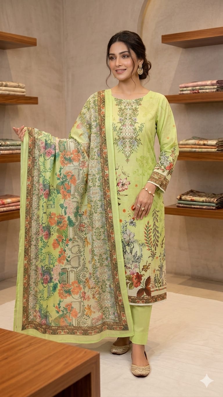 Pakistani Zam Zam Three Piece Unstitch