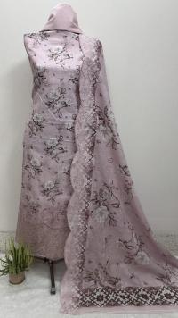 Unstitch Premium Quality Three Piece