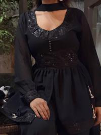Georgette Sequence Three Piece