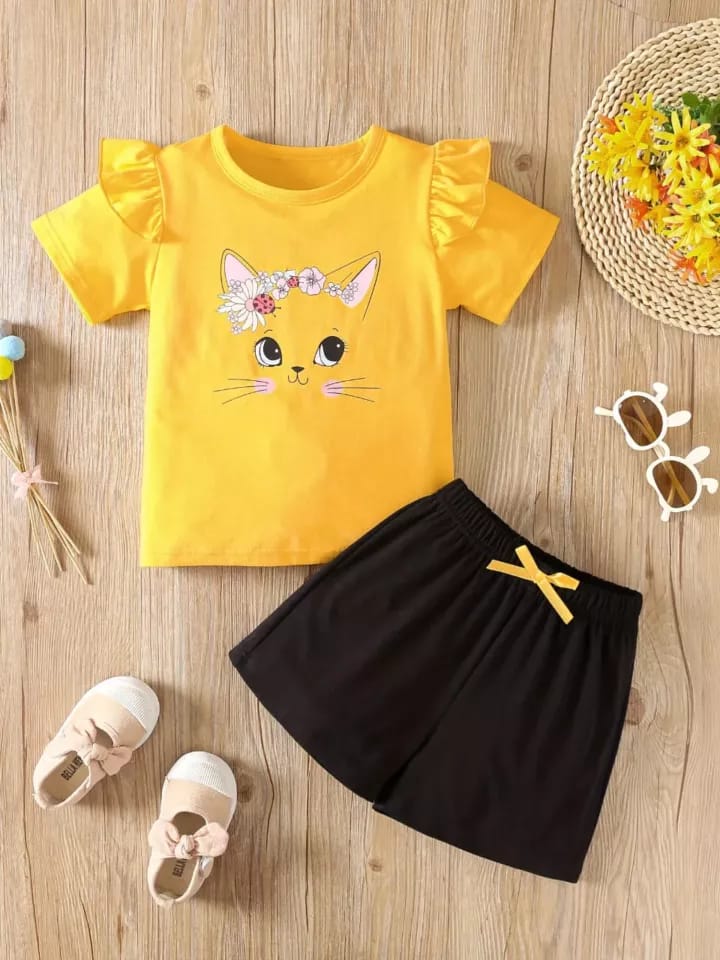 Kids Cotton TShirt and Pant Set