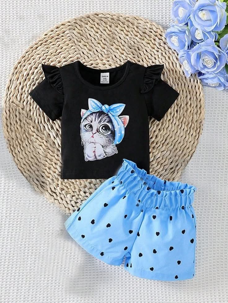 Kids Cotton TShirt and Pant Set