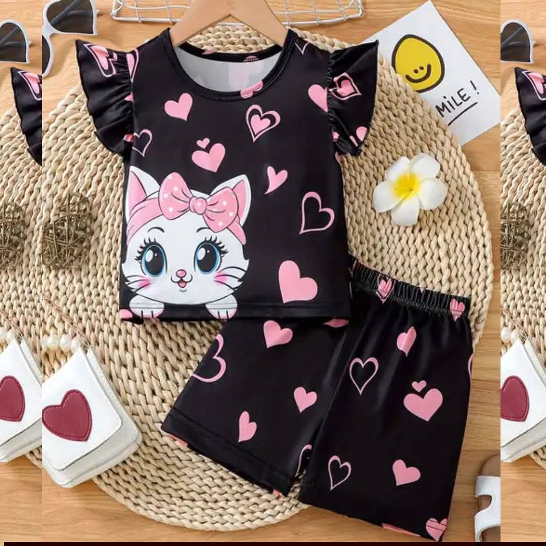 Kids Cotton TShirt and Pant Set