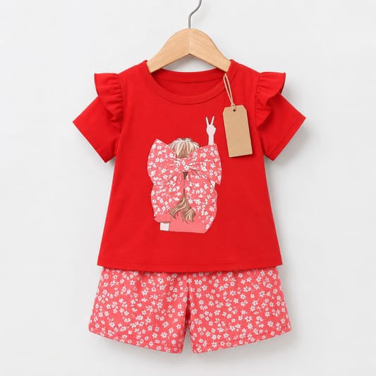 Kids Cotton TShirt and Pant Set