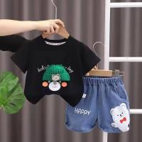Kids Tshirt and Denim Short Pant Set