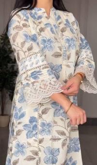 Pocket Kurti Three Piece