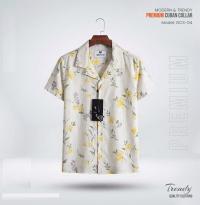 Premium Short Sleeve Cuban Collar Shirt