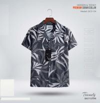 Premium Short Sleeve Cuban Collar Shirt