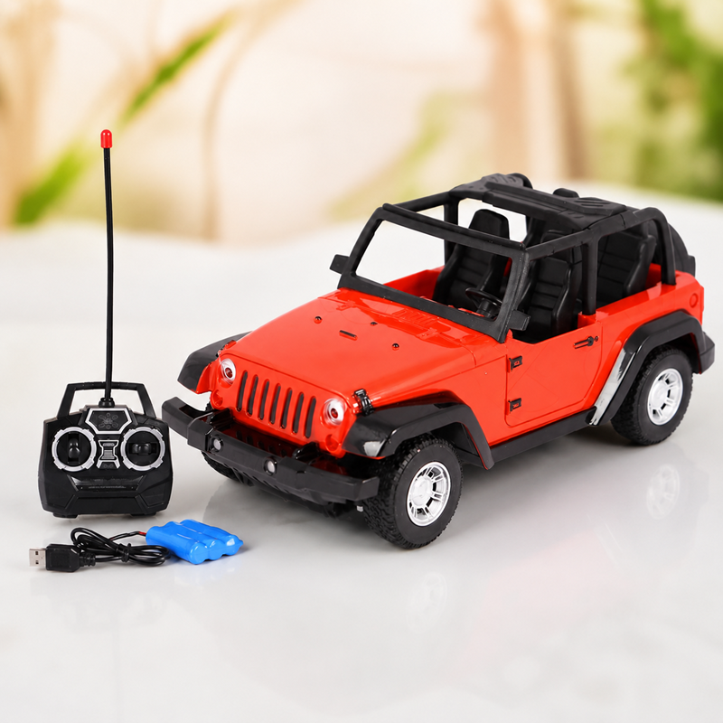 Remote Controlled Rechargeable Wrangler Model Jeep Toy Car