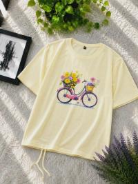 Stylish Ladies Drop Shoulder Tshirt