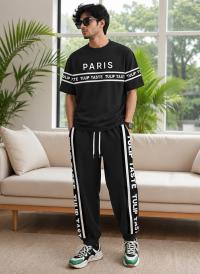 Drop Shoulder Mash T-Shirt and Trouser Combo